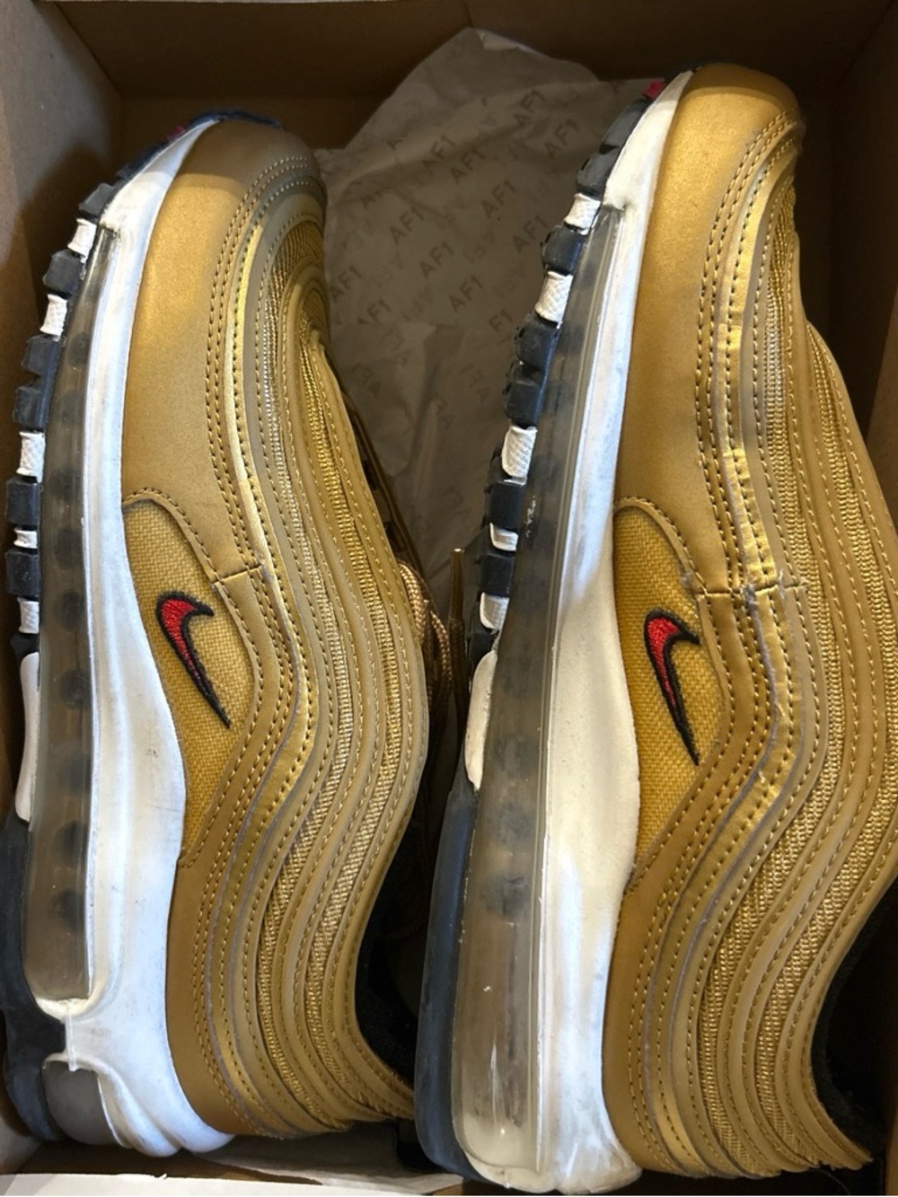 Nike Air Max 97 Gold Sneakers